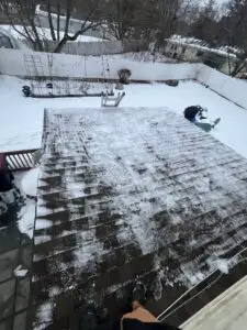 Flat Roof Snow Removal in Brockton