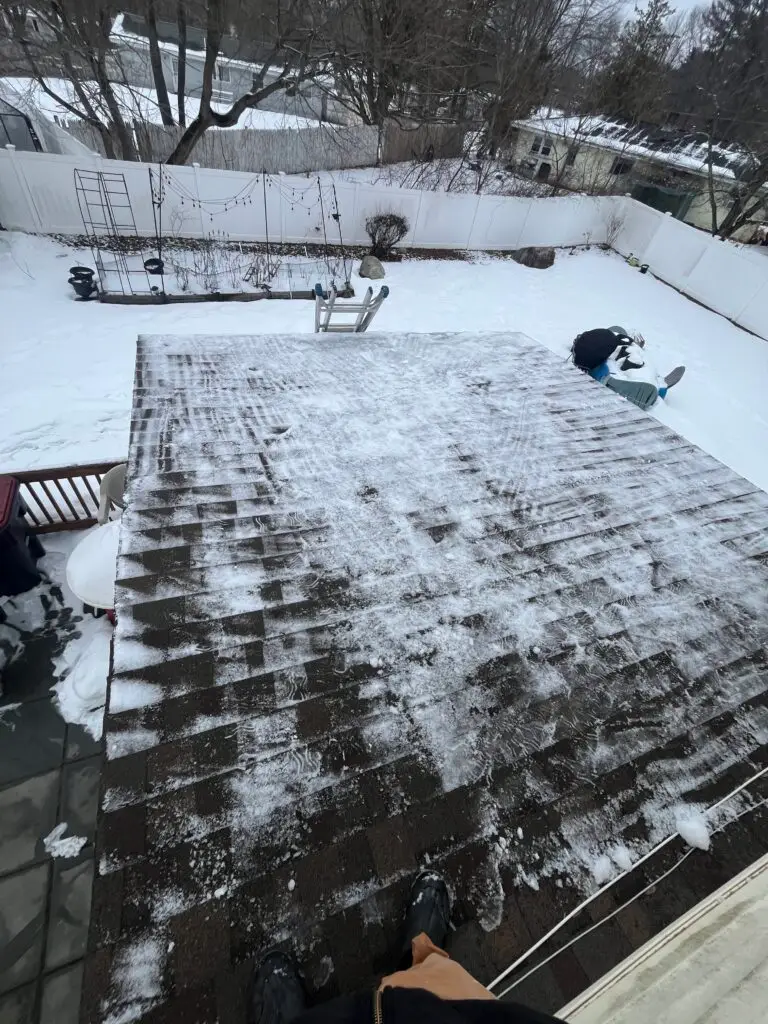 Flat Roof Snow Removal in Brockton